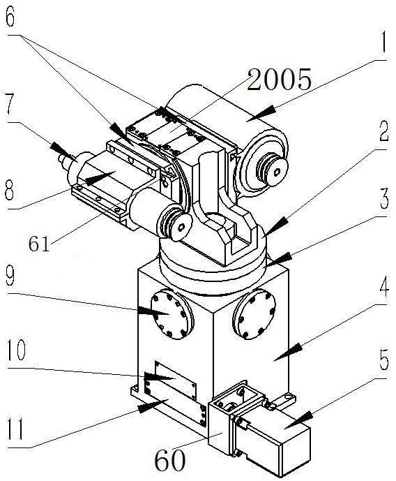 Special hob relief grinding device for numerical control lathe