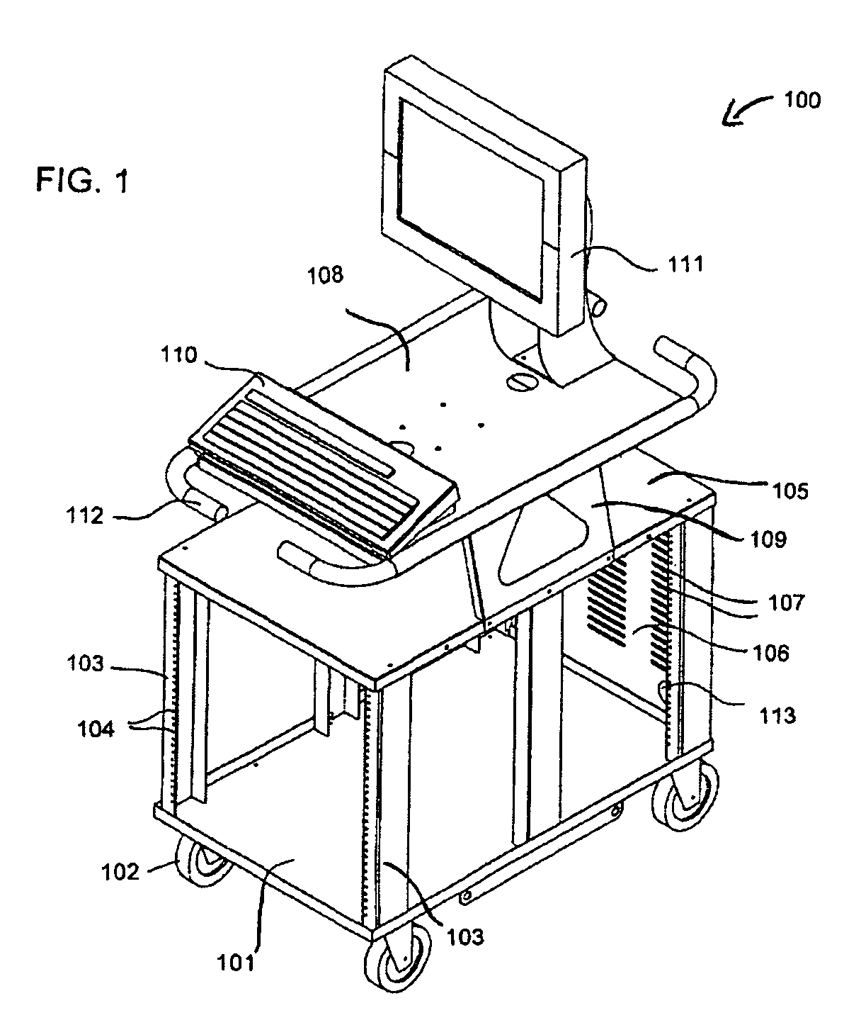 Computer rack cart