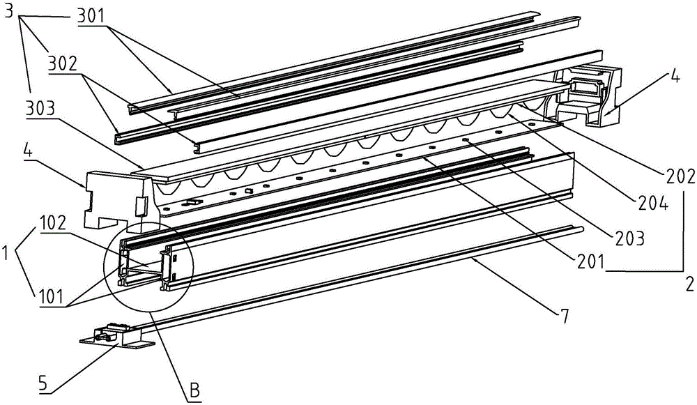 Outdoor bar lamp and mounting method thereof