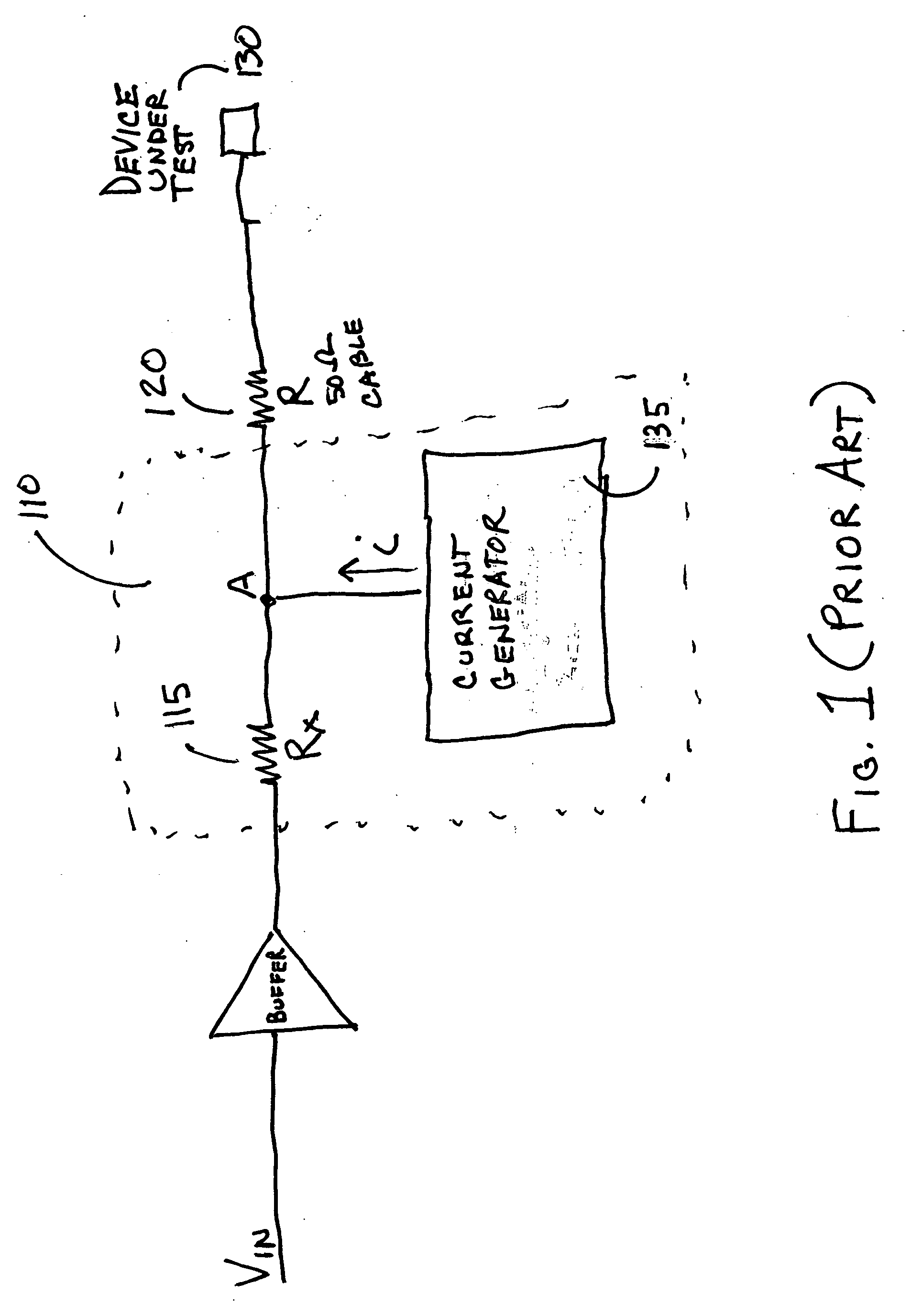 Current mode waveform generator followed by a voltage mode buffer