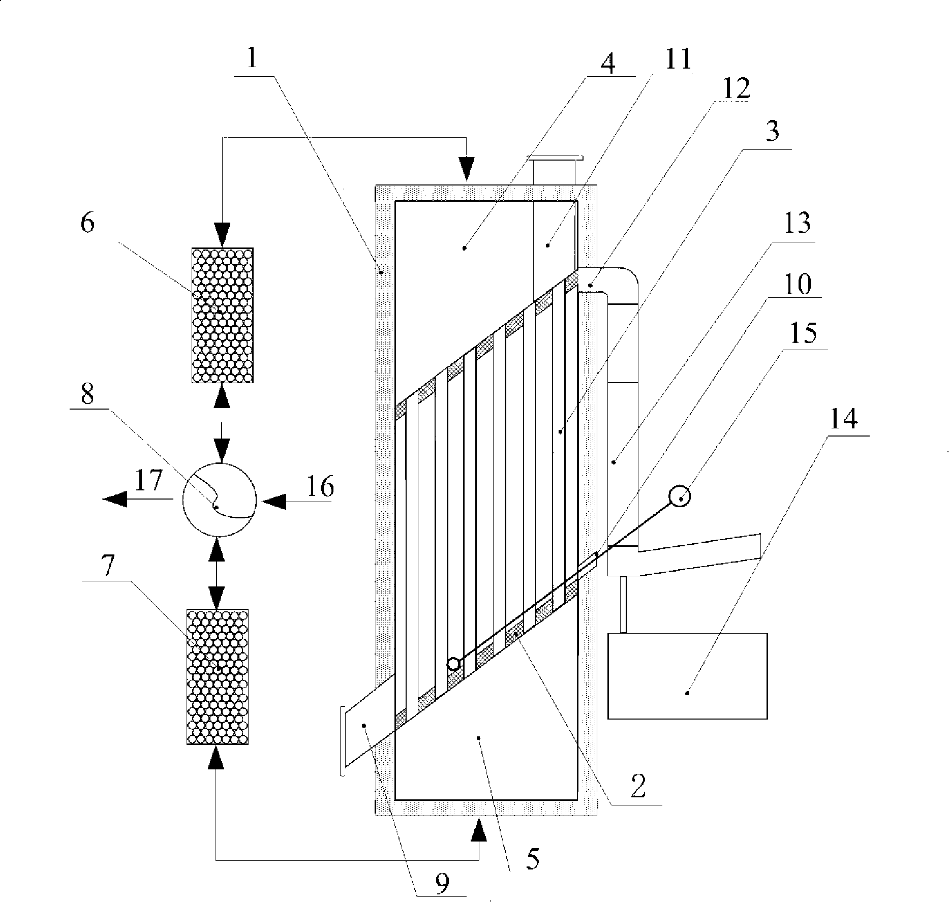 Vacuum metal smelting heat accumulation reducing furnace system