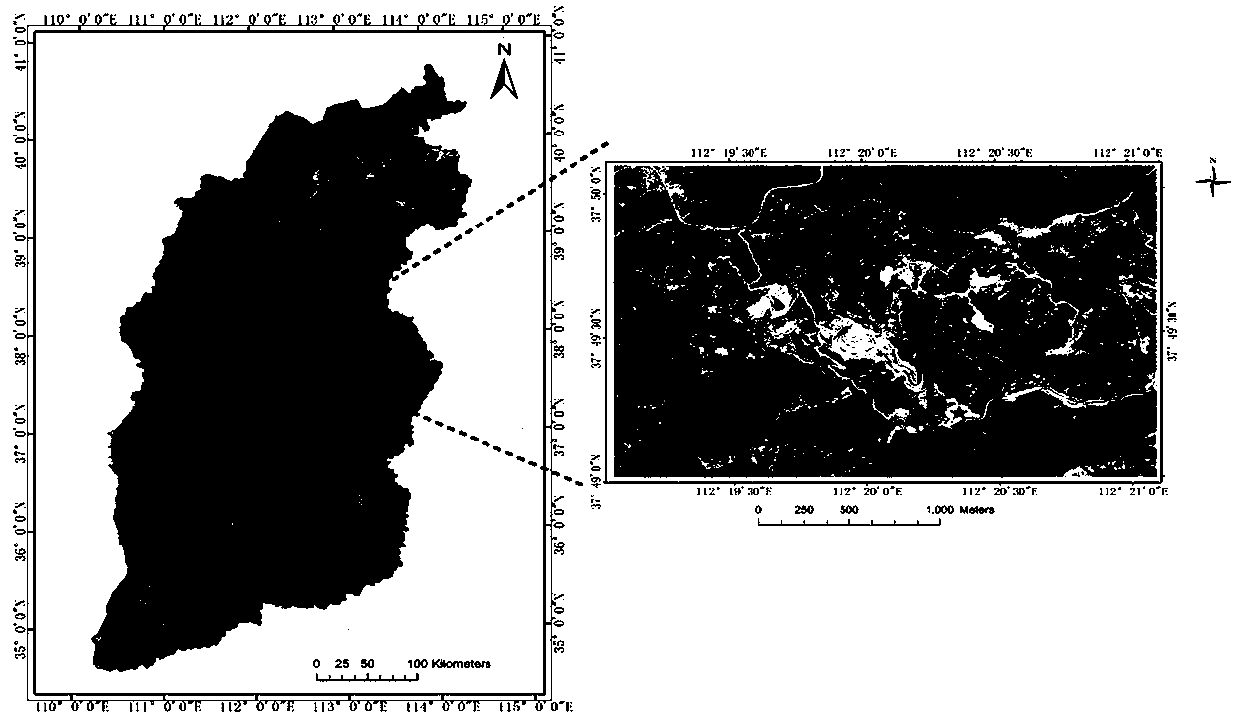 Slope geological disaster extraction method based on multi-feature auxiliary watershed algorithm