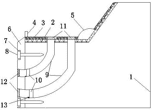 Protective device of protective slope for water conservancy project