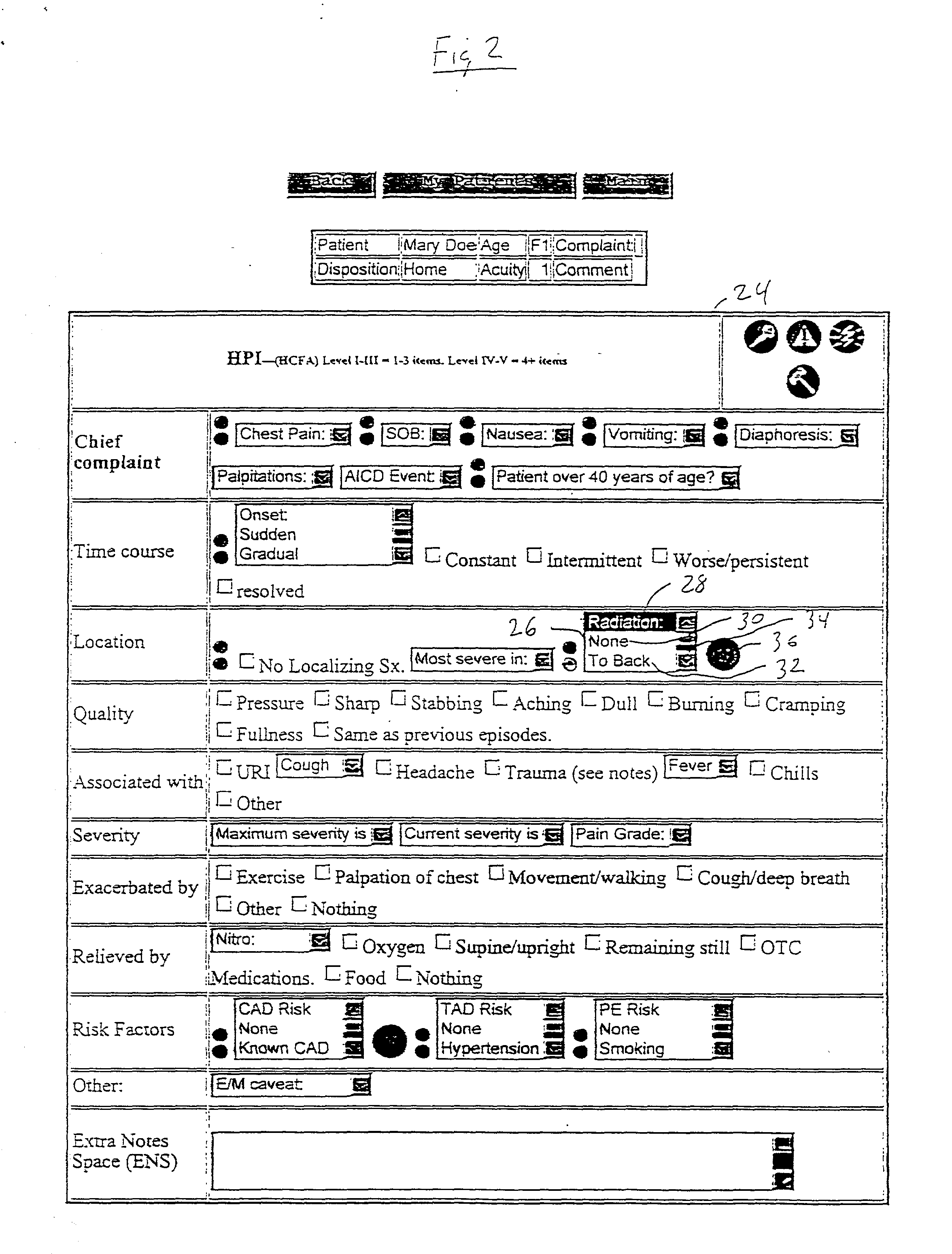 Computerized risk management module for medical diagnosis