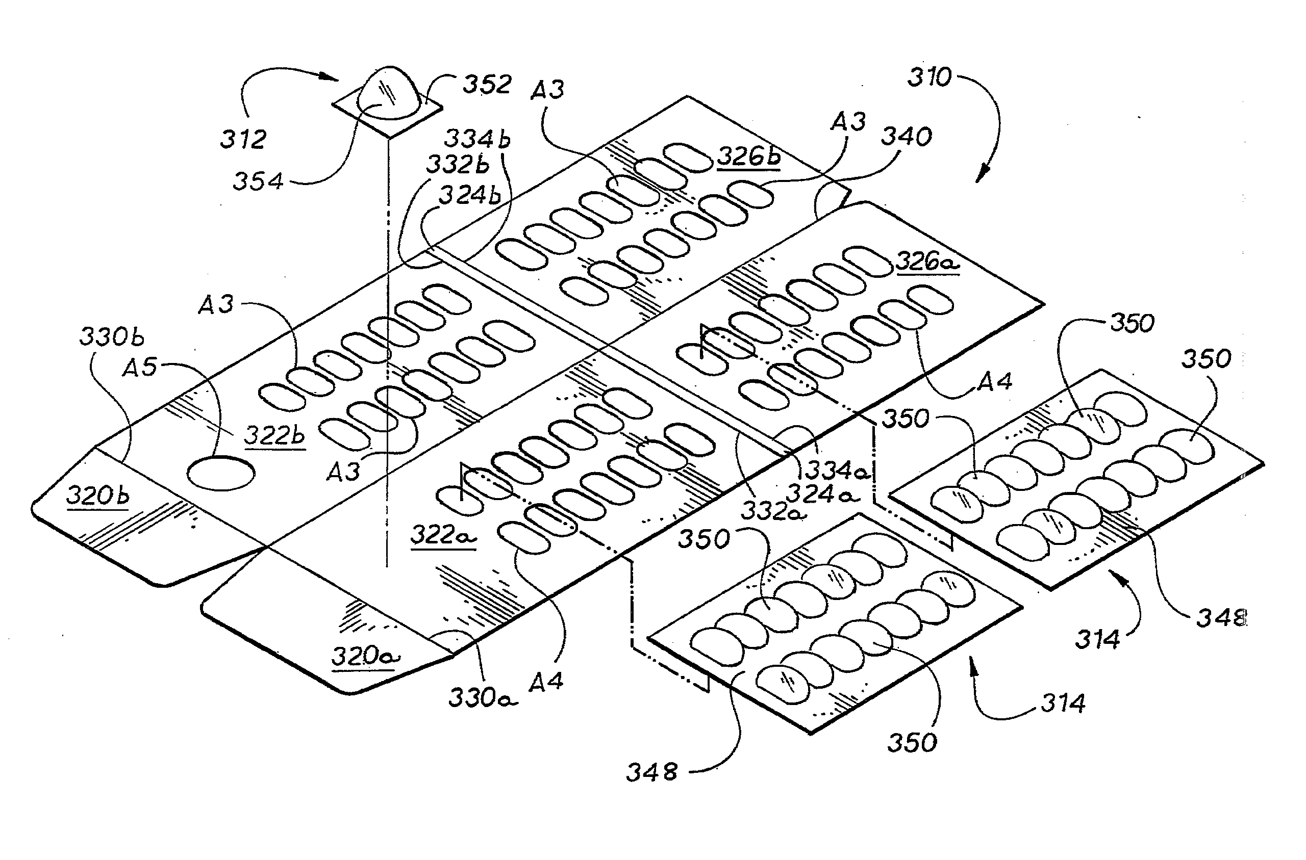 Packaging system with an improved lock and release mechanism