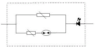 Computer desk with socket provided with network lightning arrester