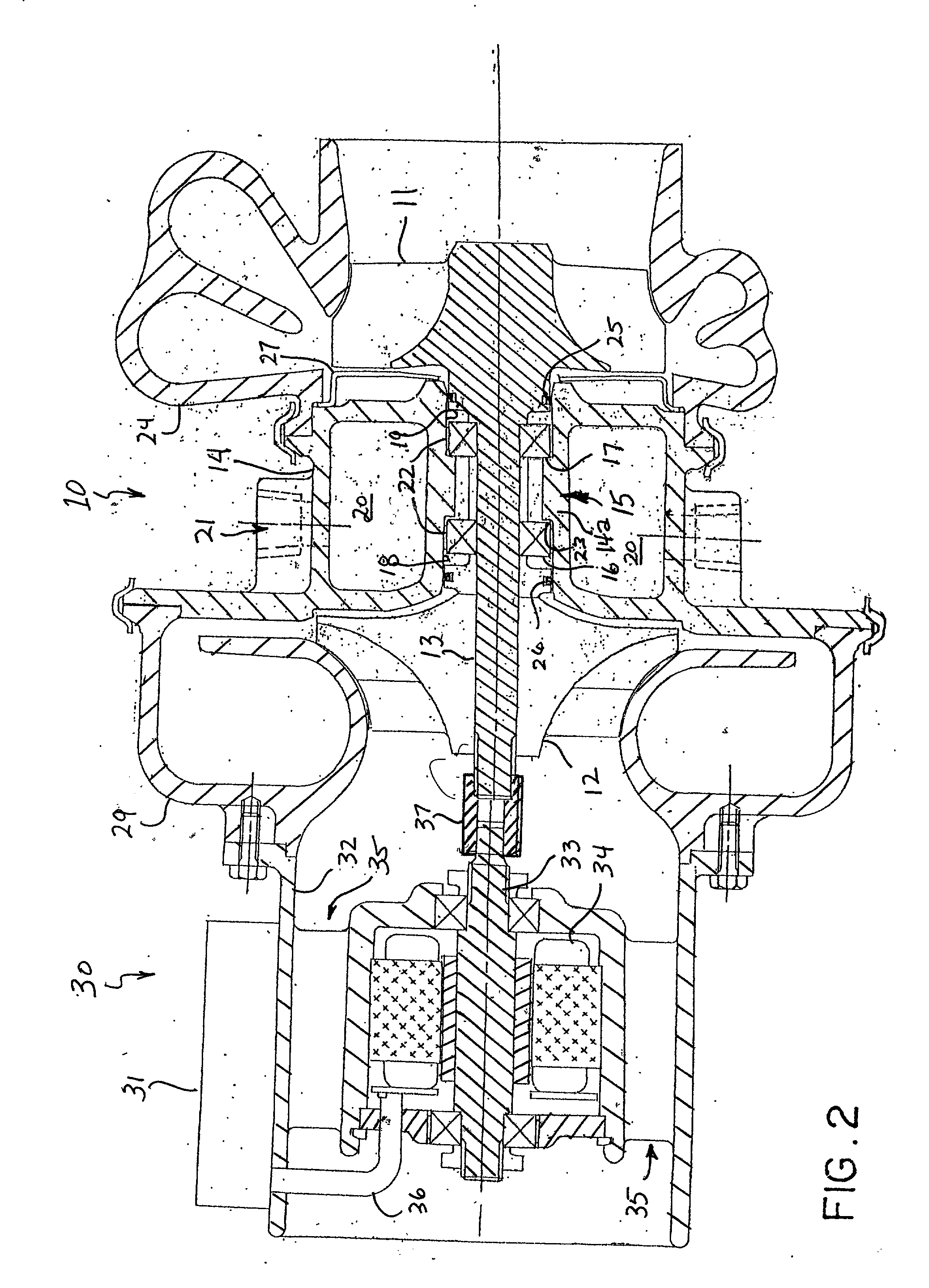 Compact turbocharger