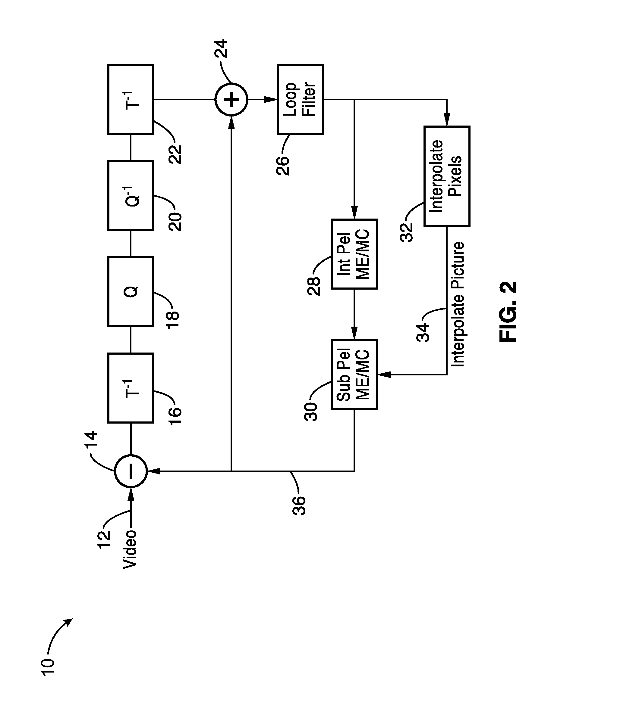 Iterative computation of adaptive interpolation filter