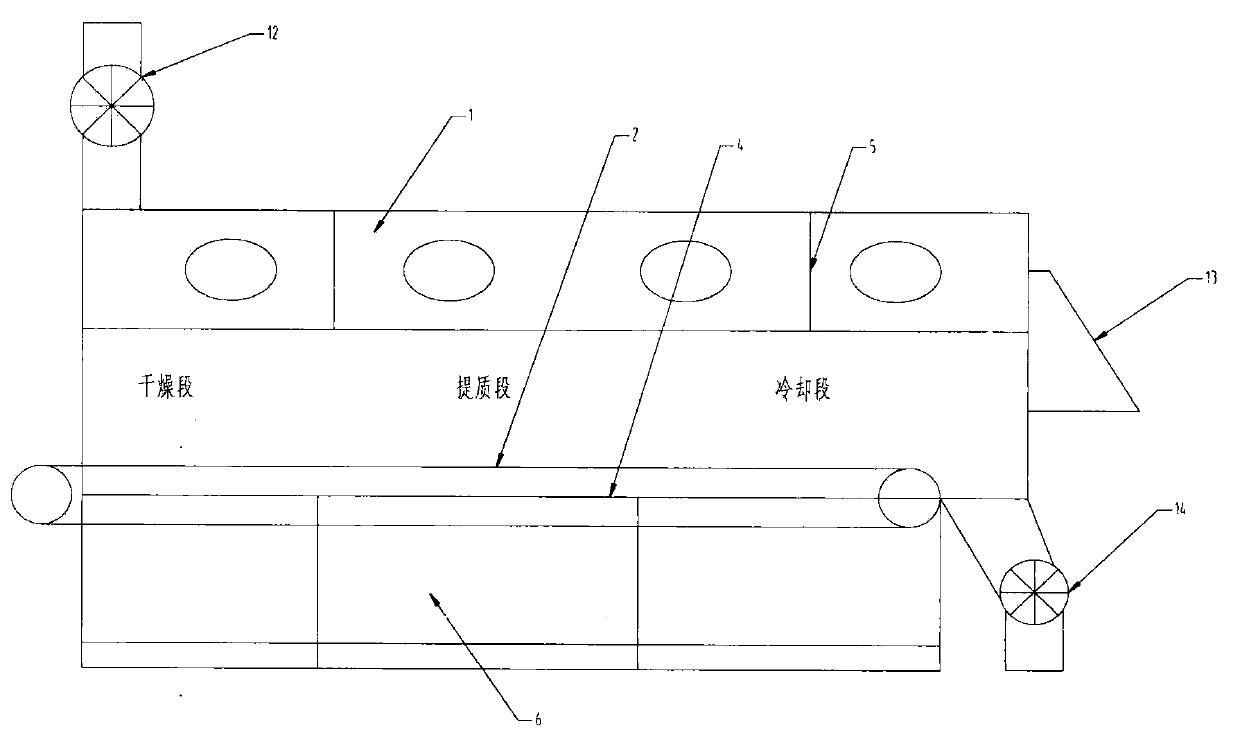 Large fluidized bed system and device for drying and upgrading lignite