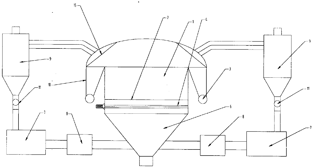 Large fluidized bed system and device for drying and upgrading lignite