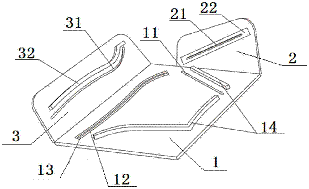 A folding sewing jig for arc-hem style beach pants