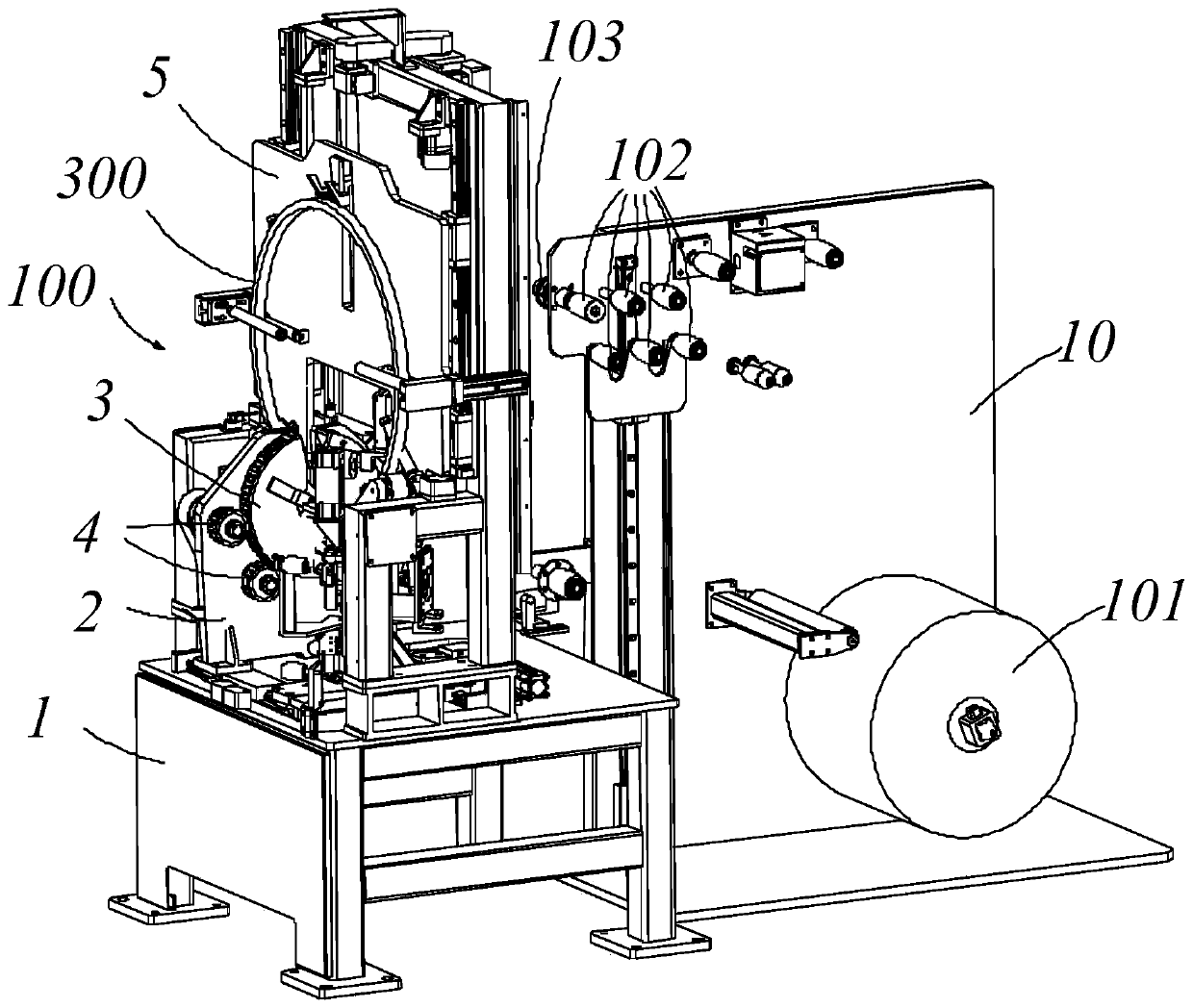 Winding ring device, winding device and tire bead winding system