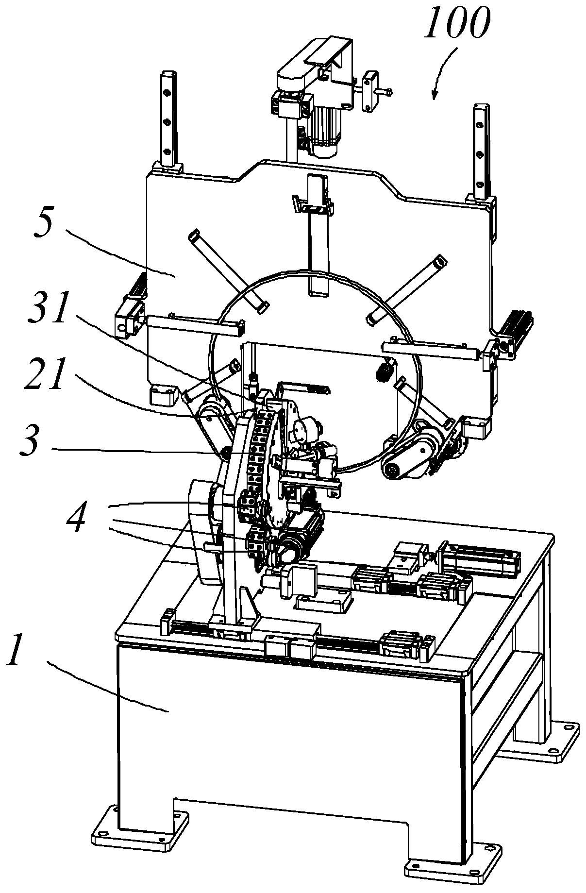 Winding ring device, winding device and tire bead winding system