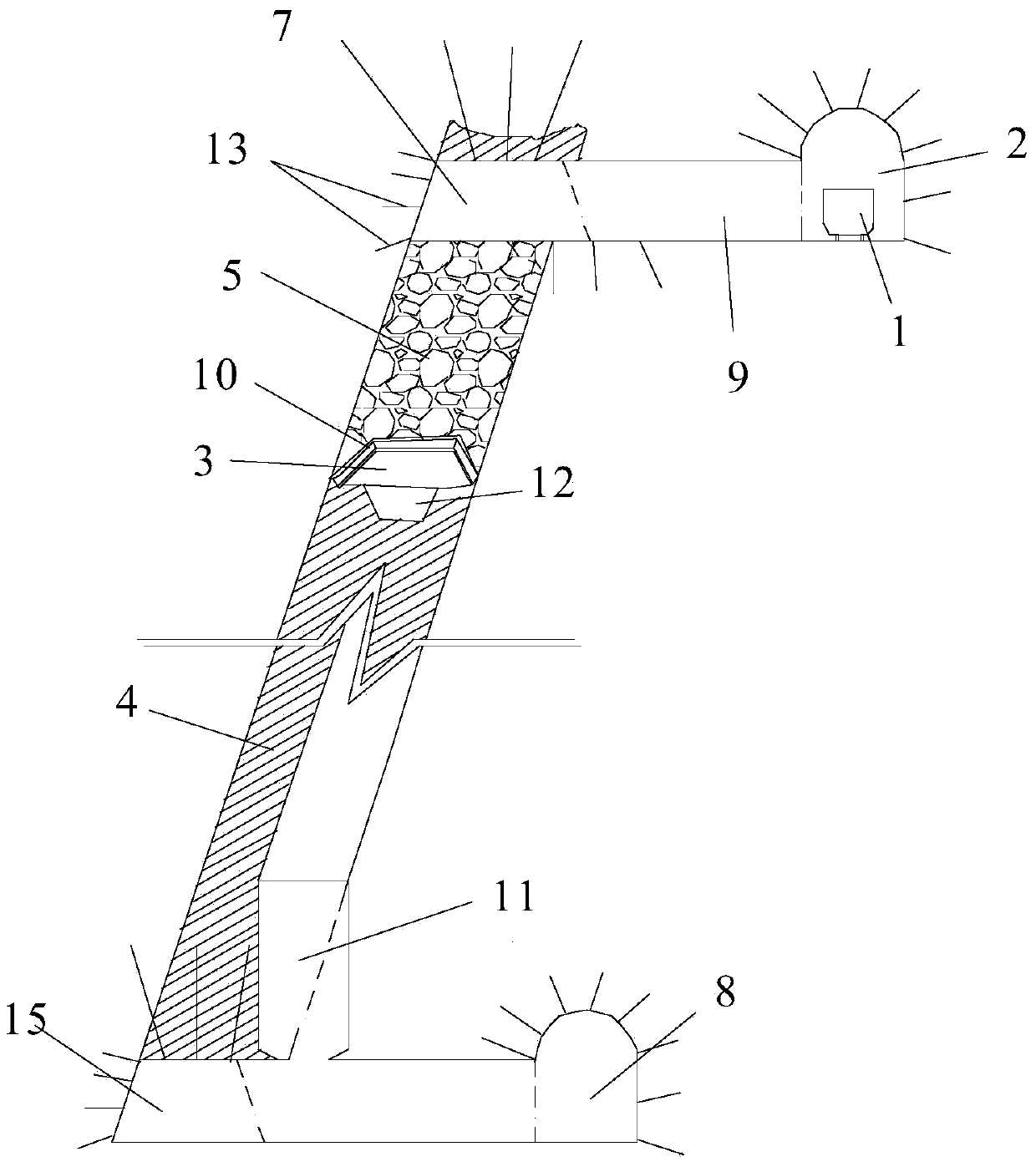 Gangue-filling coal mining method for sharp inclined coal seam under flexible shield support