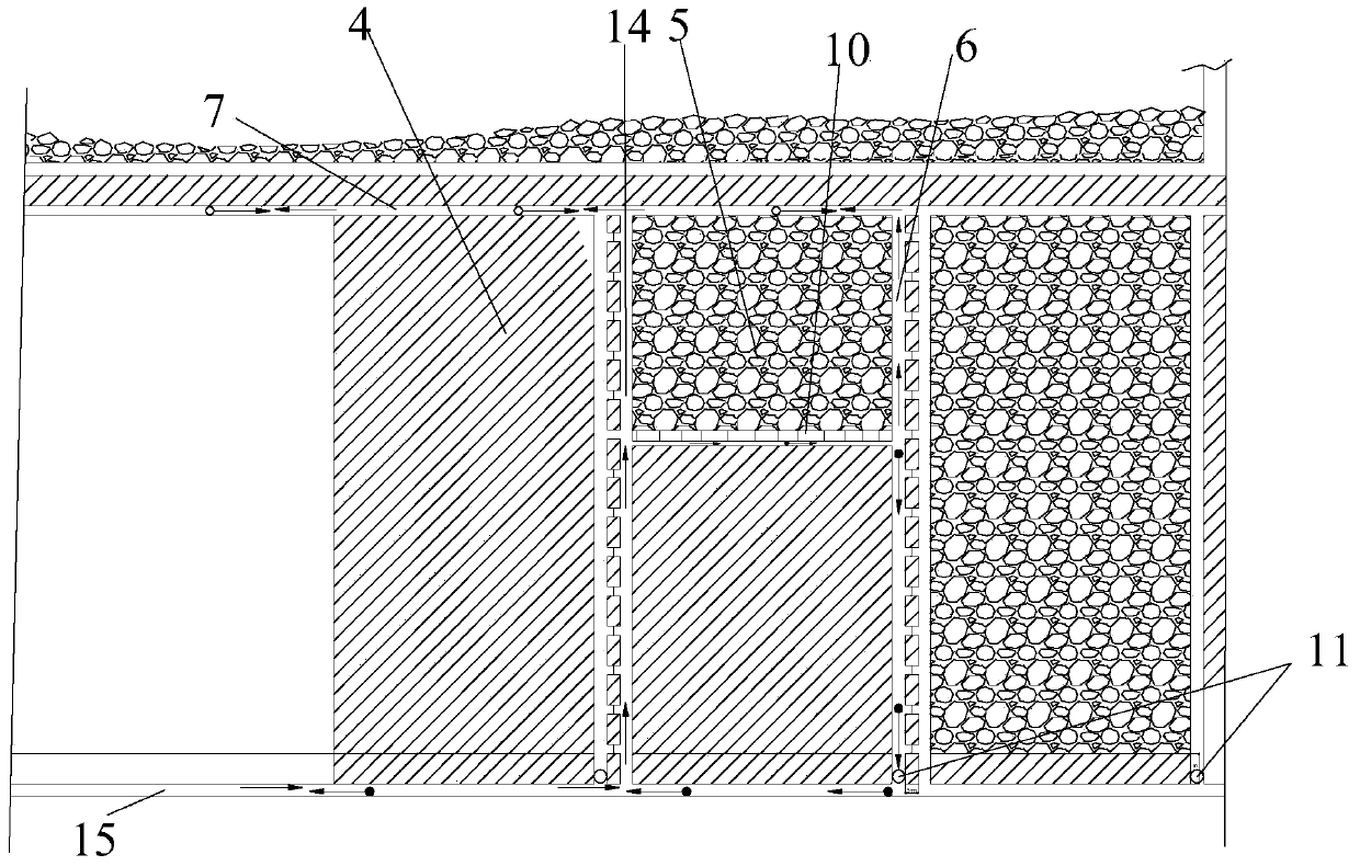 Gangue-filling coal mining method for sharp inclined coal seam under flexible shield support