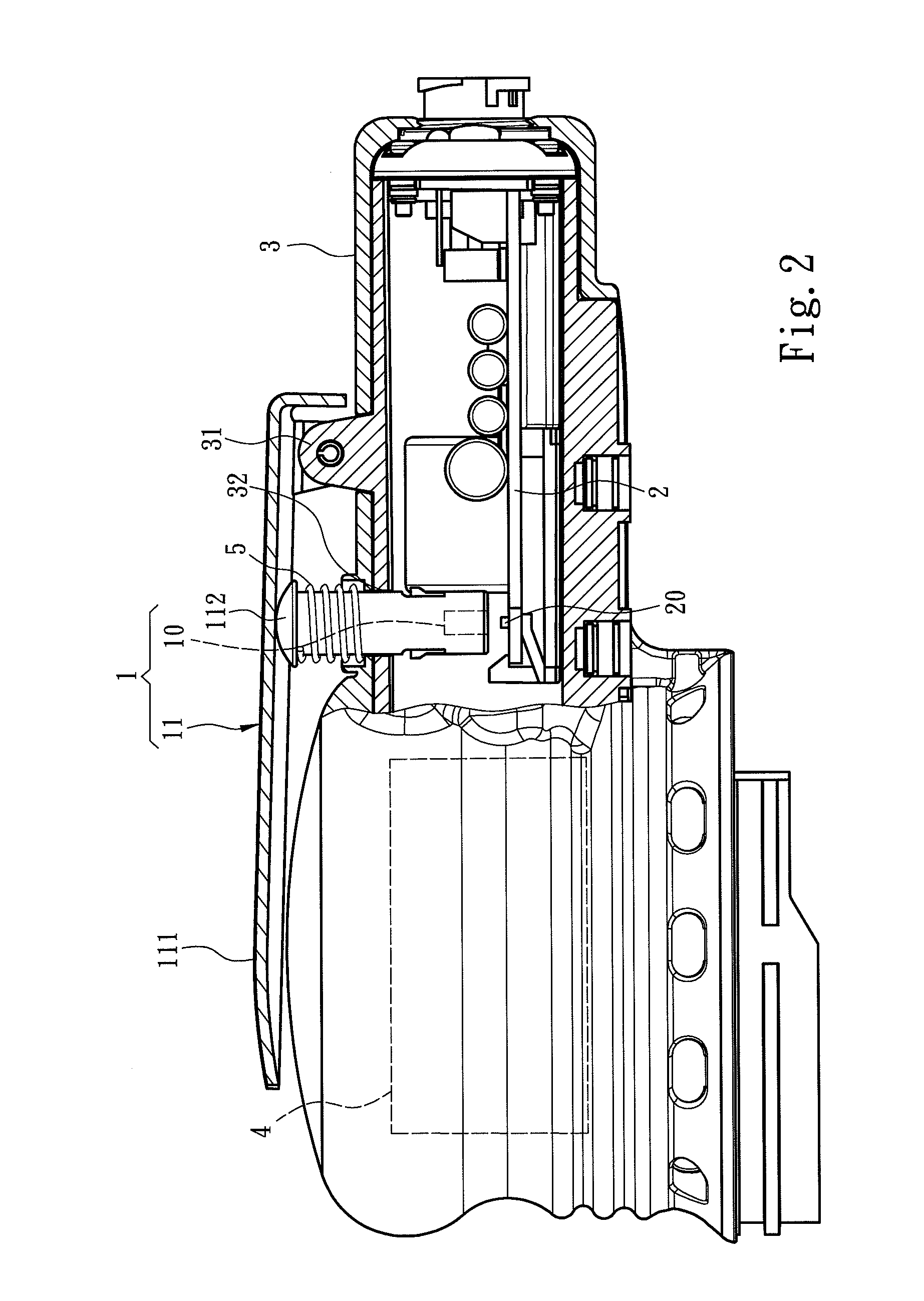 Power control structure for electric power tools