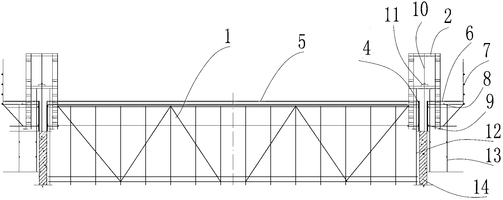 Hydraulic slip-form construction method of reinforced-concrete straight-drum high-rising building