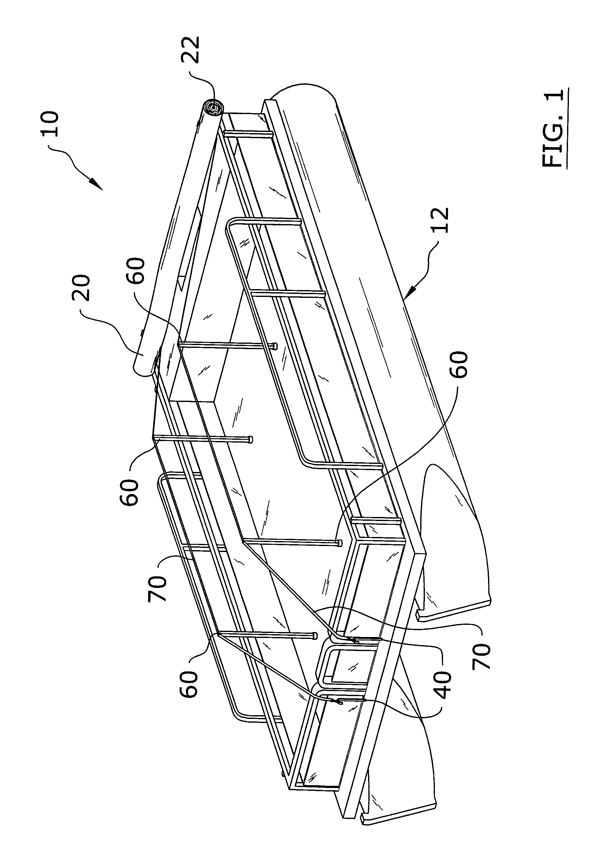 Pontoon tarpaulin system