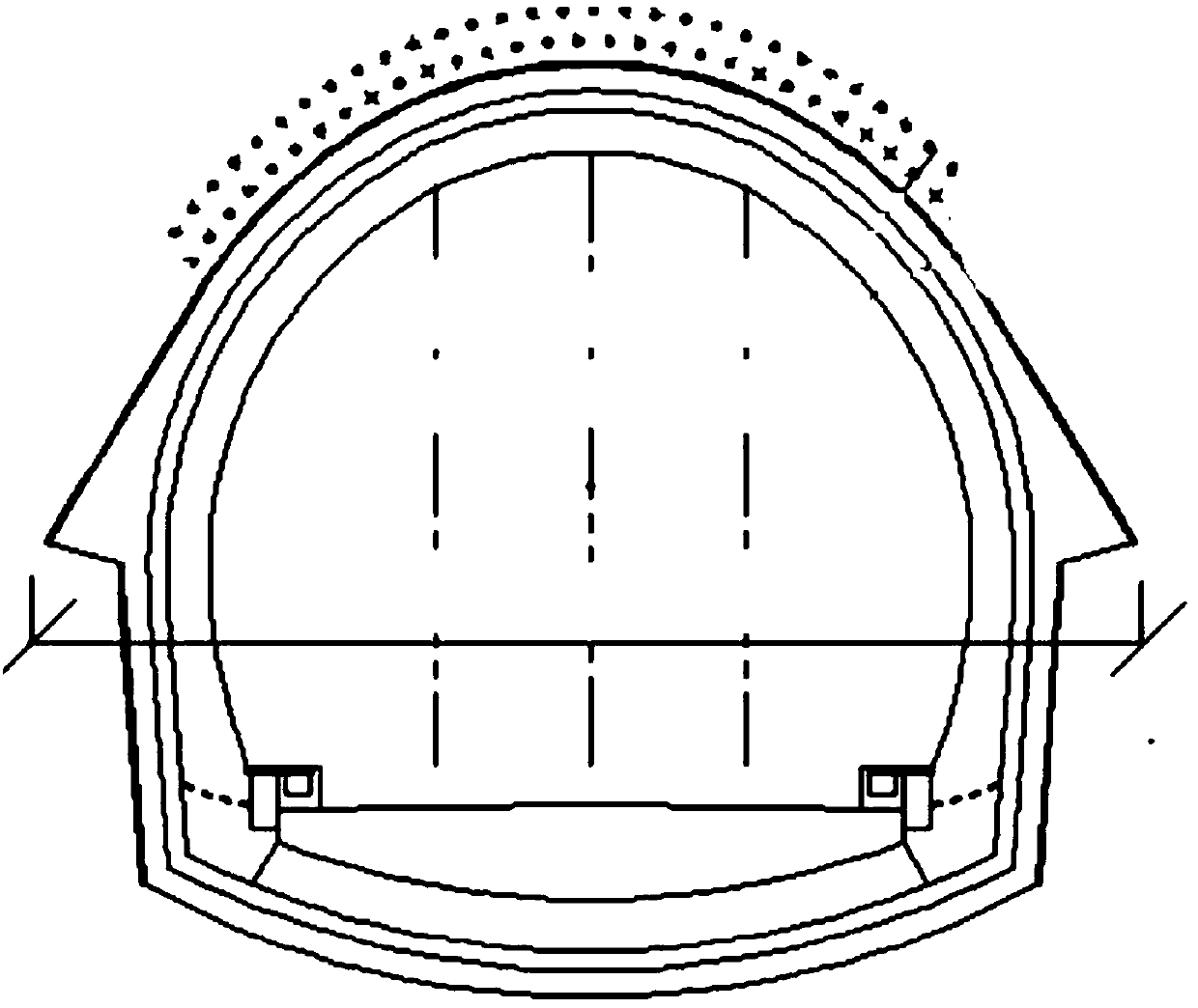 Sandy clay geological tunnel roof collapse treatment method