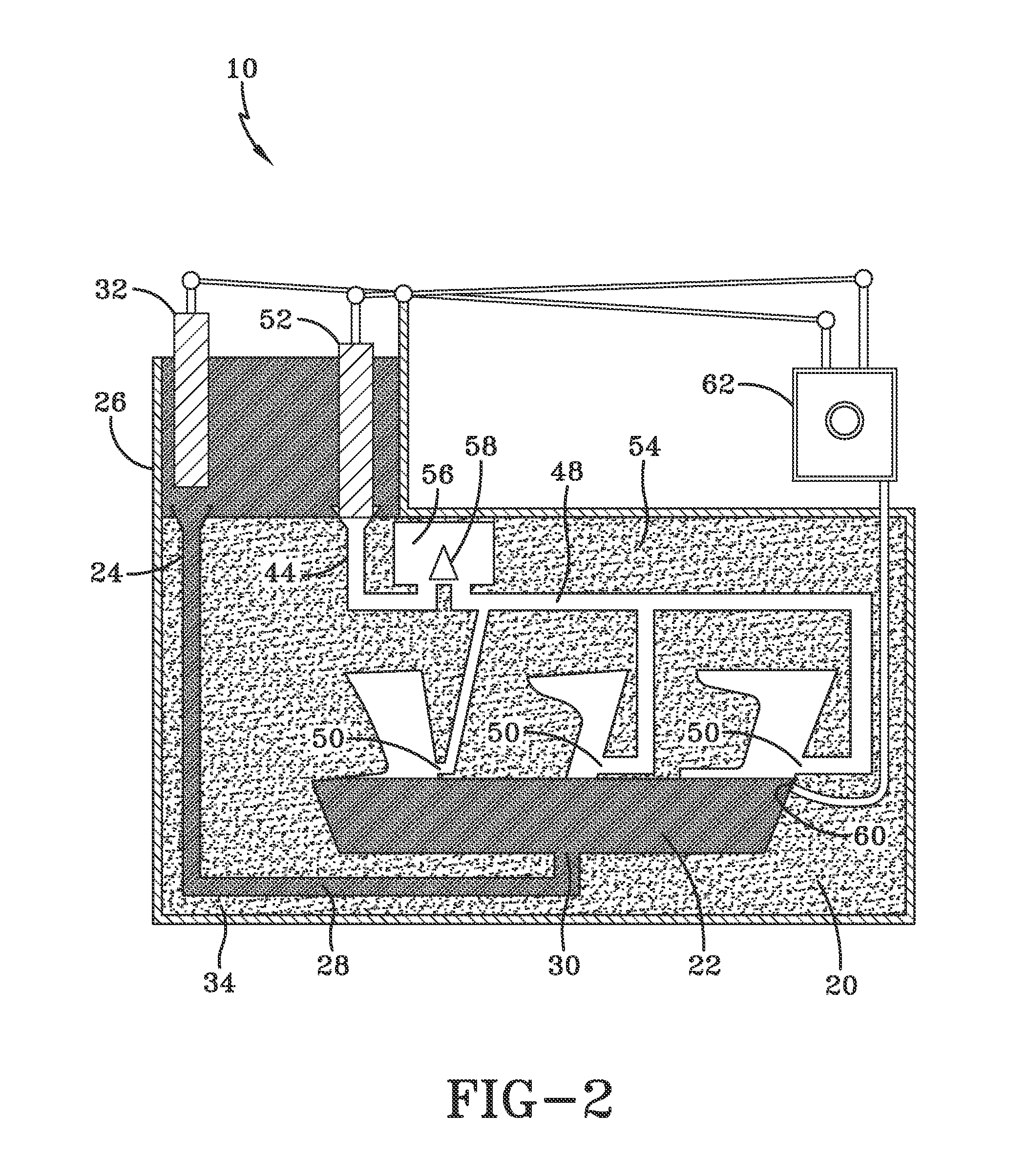 Sensor aided direct gating for metal casting