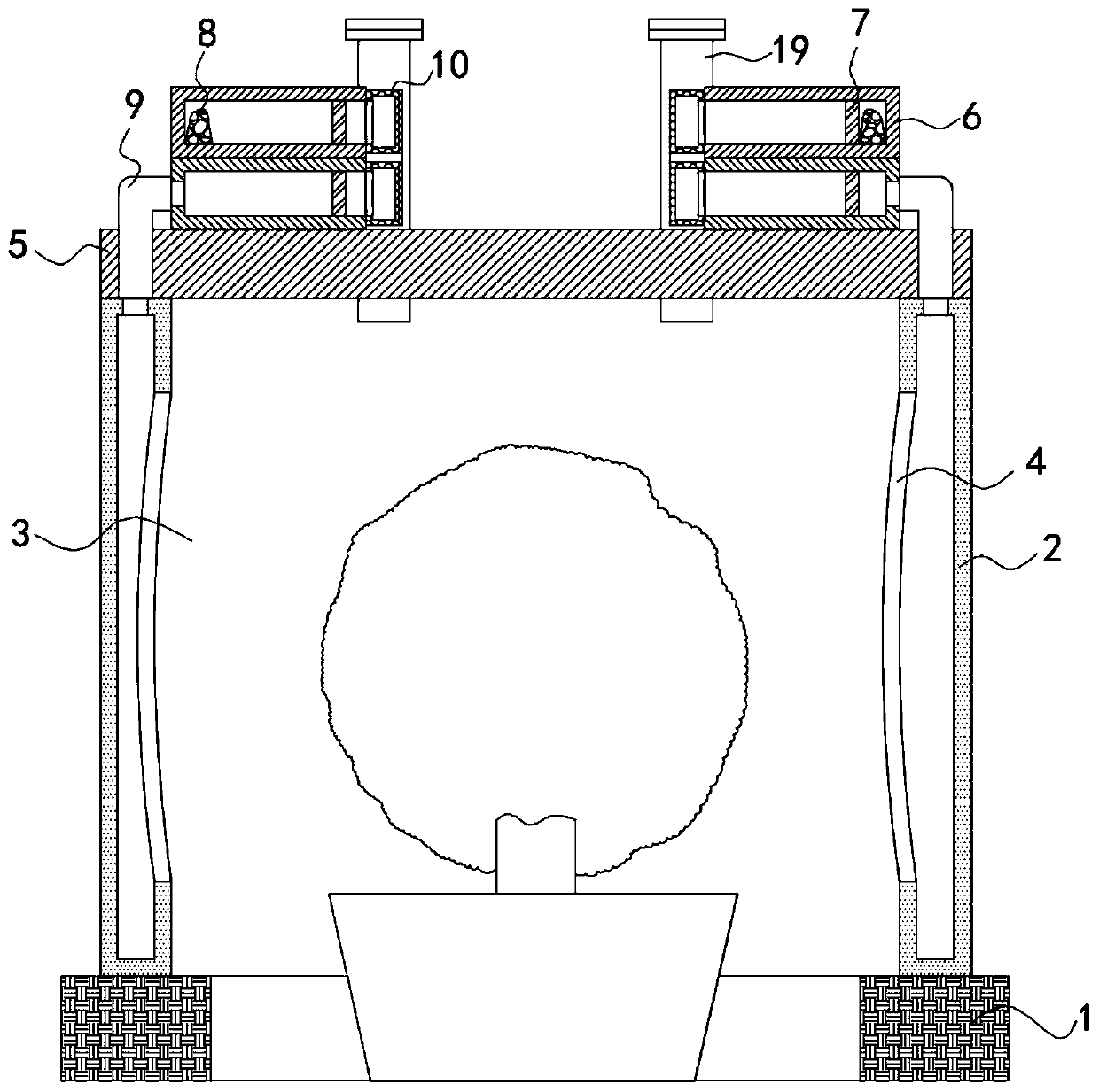 Cultivation and planting device for urban ecological landscape plants