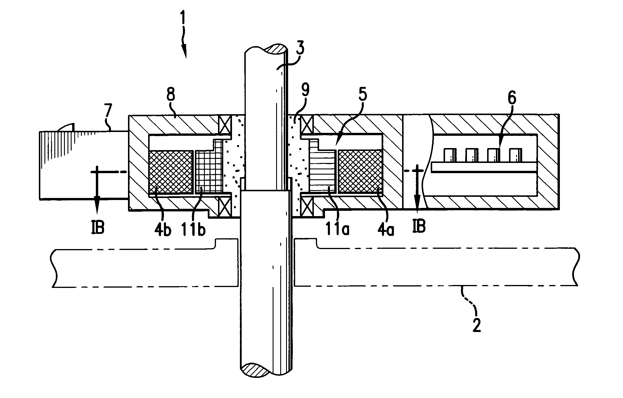 Failure detection device for a rotation angle detection sensor