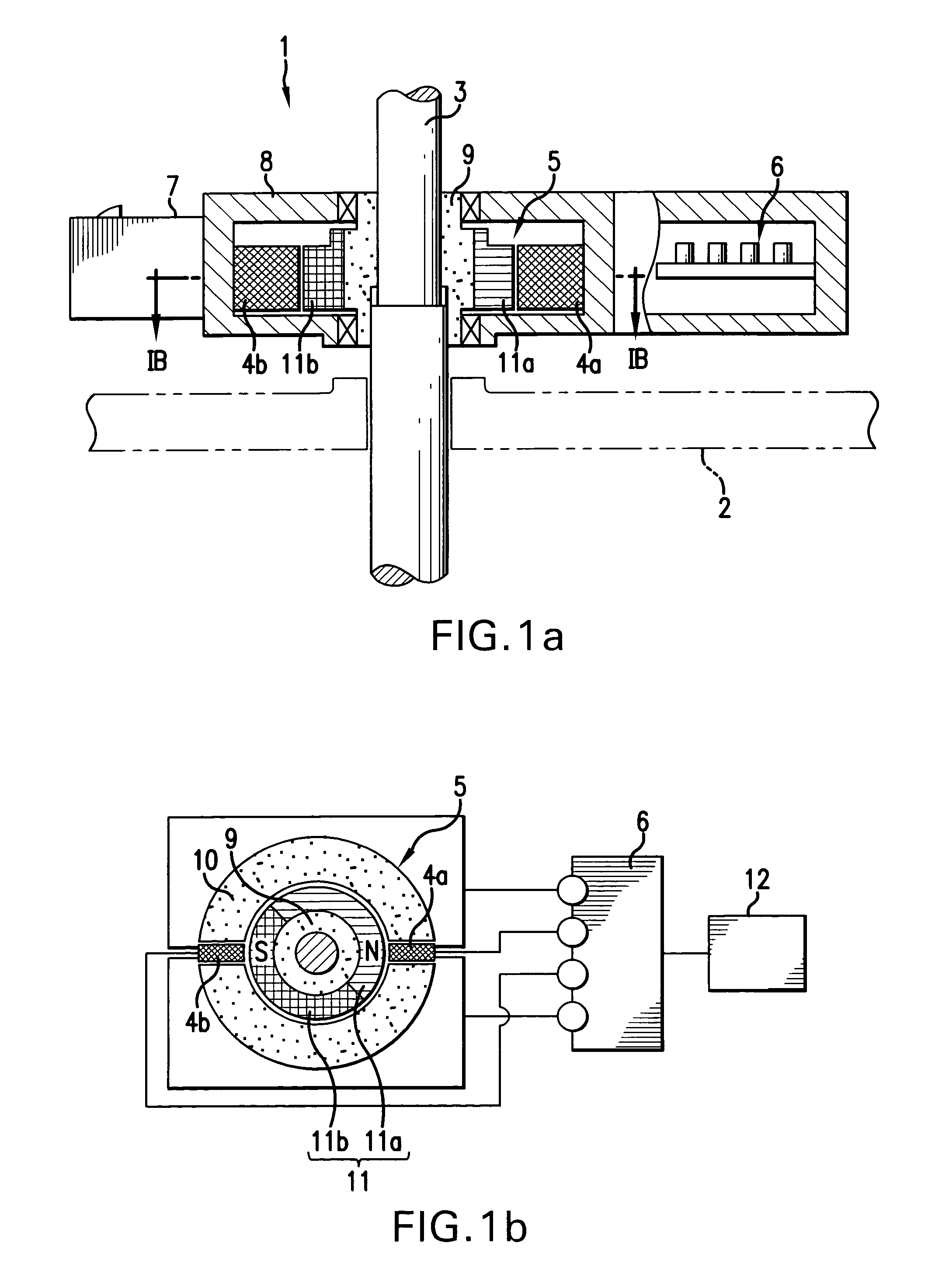 Failure detection device for a rotation angle detection sensor