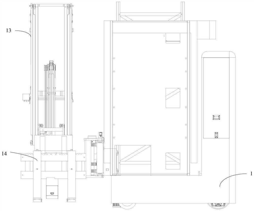 Omni-directional forklift attachment and forklift