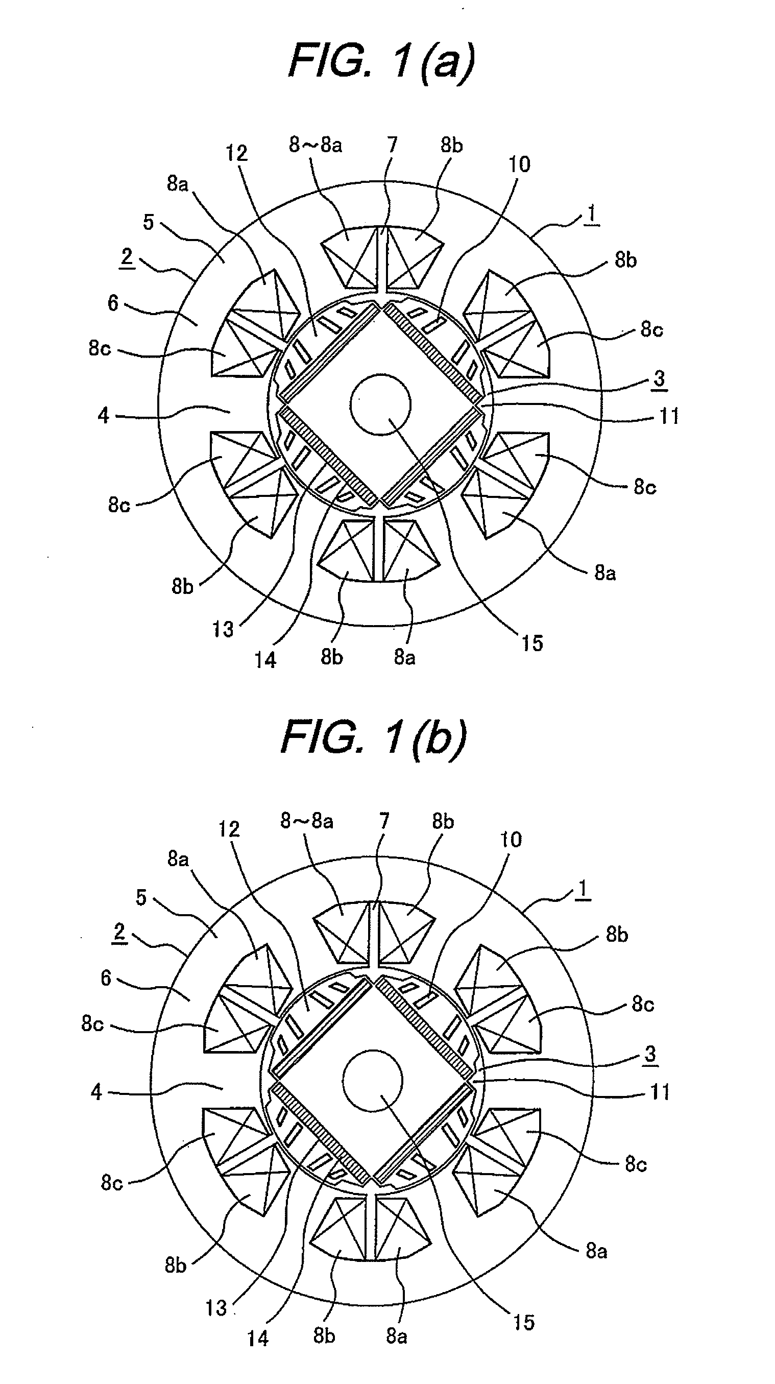 Permanent magnet type electric rotary machine and compressor using the same
