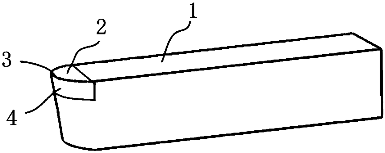 Roughening knife and method for manufacturing orange-peel-shaped rubber roller