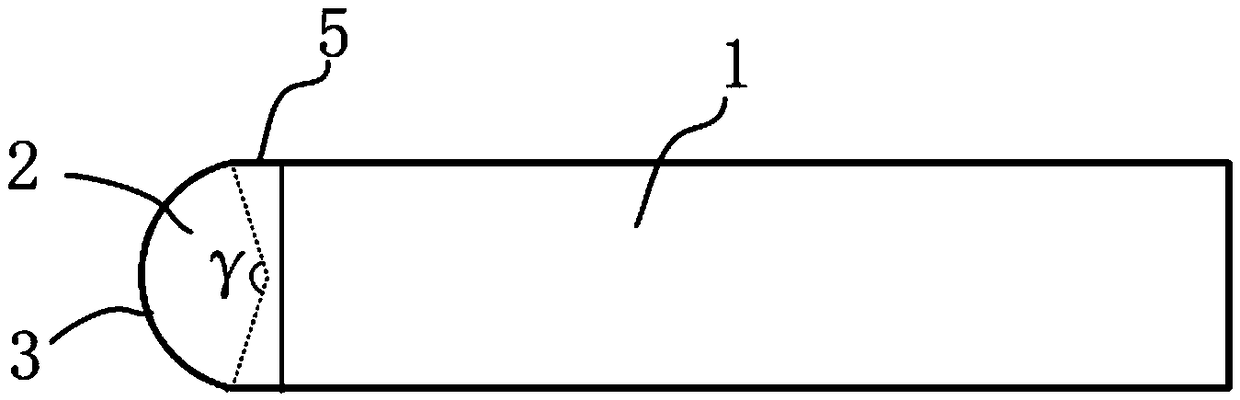 Roughening knife and method for manufacturing orange-peel-shaped rubber roller