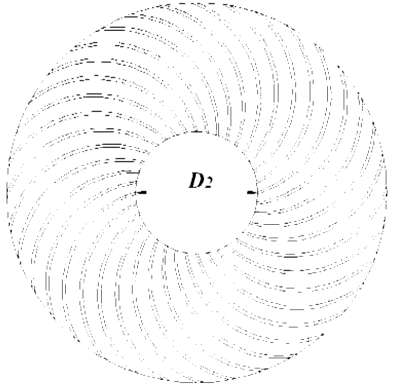 Air-injection vortex-spinning groove-shaped self-twist hollow spindle