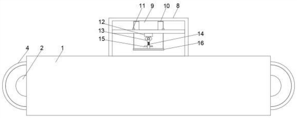 Assembly line ironing device for cotton pullover clothes