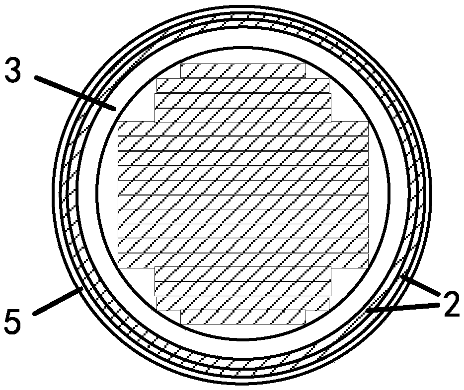 High-temperature superconducting composite conductor containing inner superconducting layer and outer superconducting layer