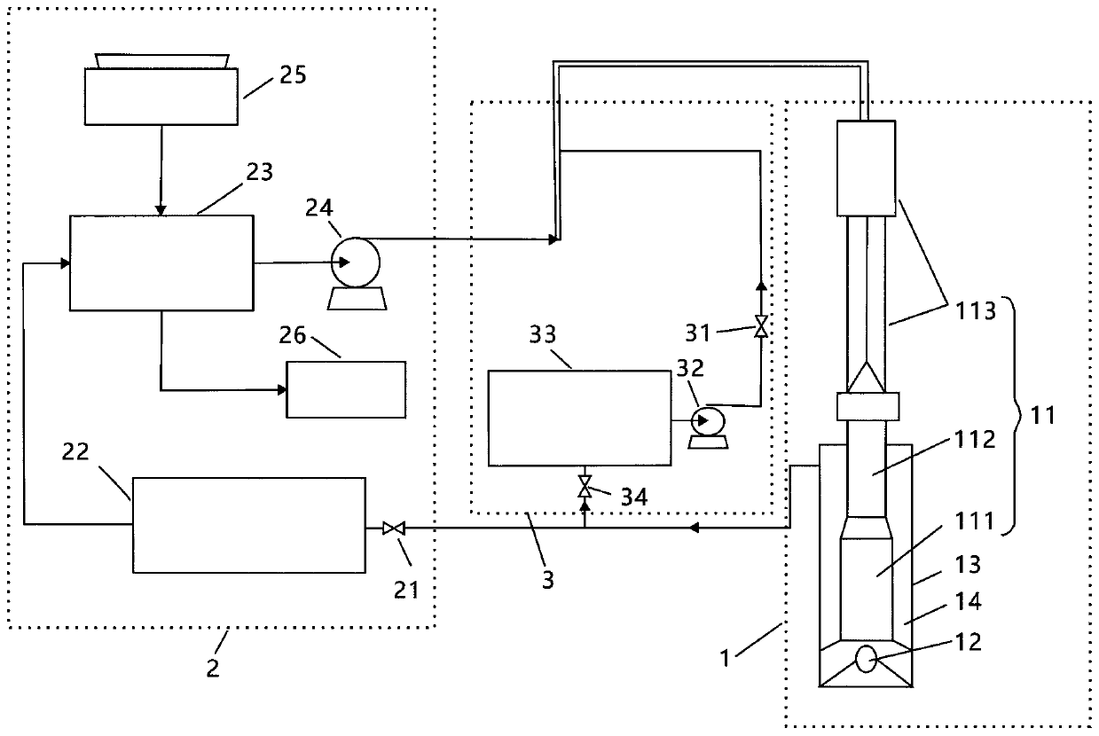 Drilling fluid circulation system for reducing drilling trip-out suction pressure