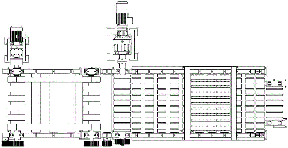 A block cutting feeding conveying mechanism