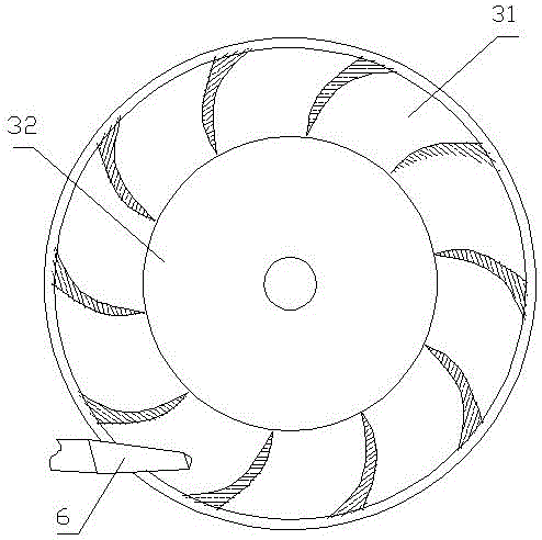 Umbrella type efficient excitation outer impeller inclined-jet hydraulic generator and acting method thereof