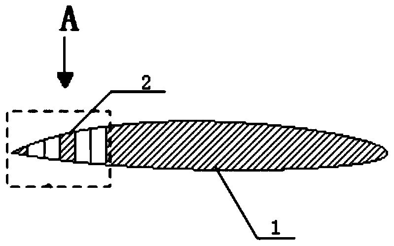 A wind turbine blade based on fractal design