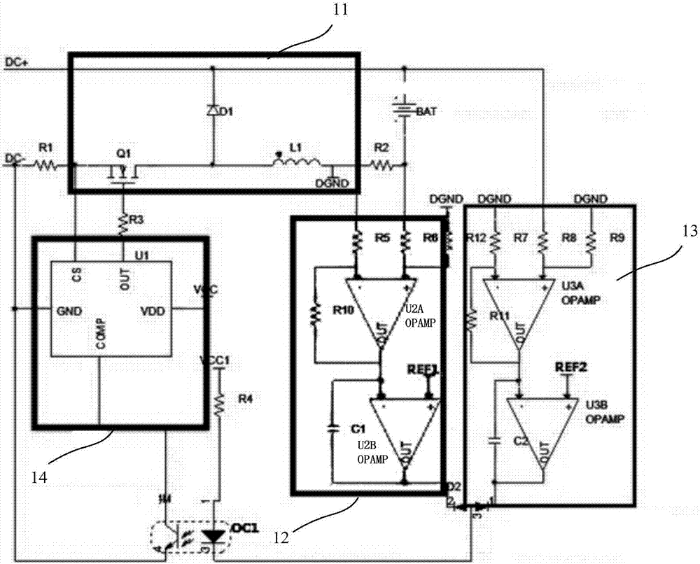 Power supply circuit of battery