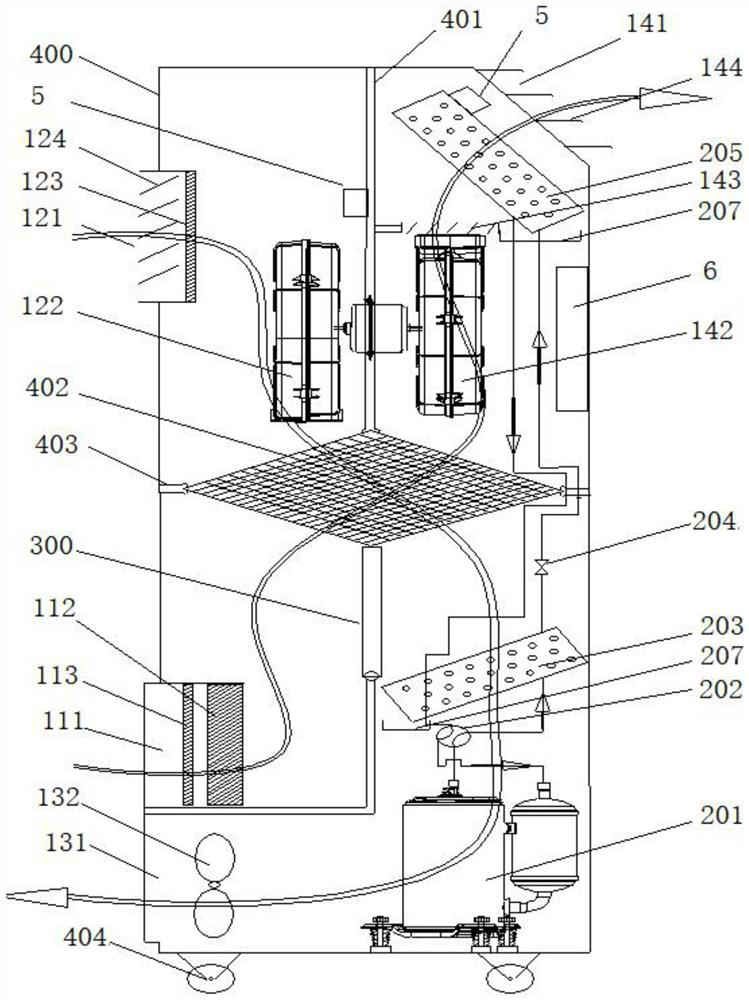 A kind of portable fresh air conditioner and control method