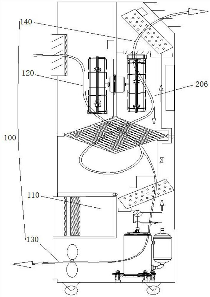 A kind of portable fresh air conditioner and control method