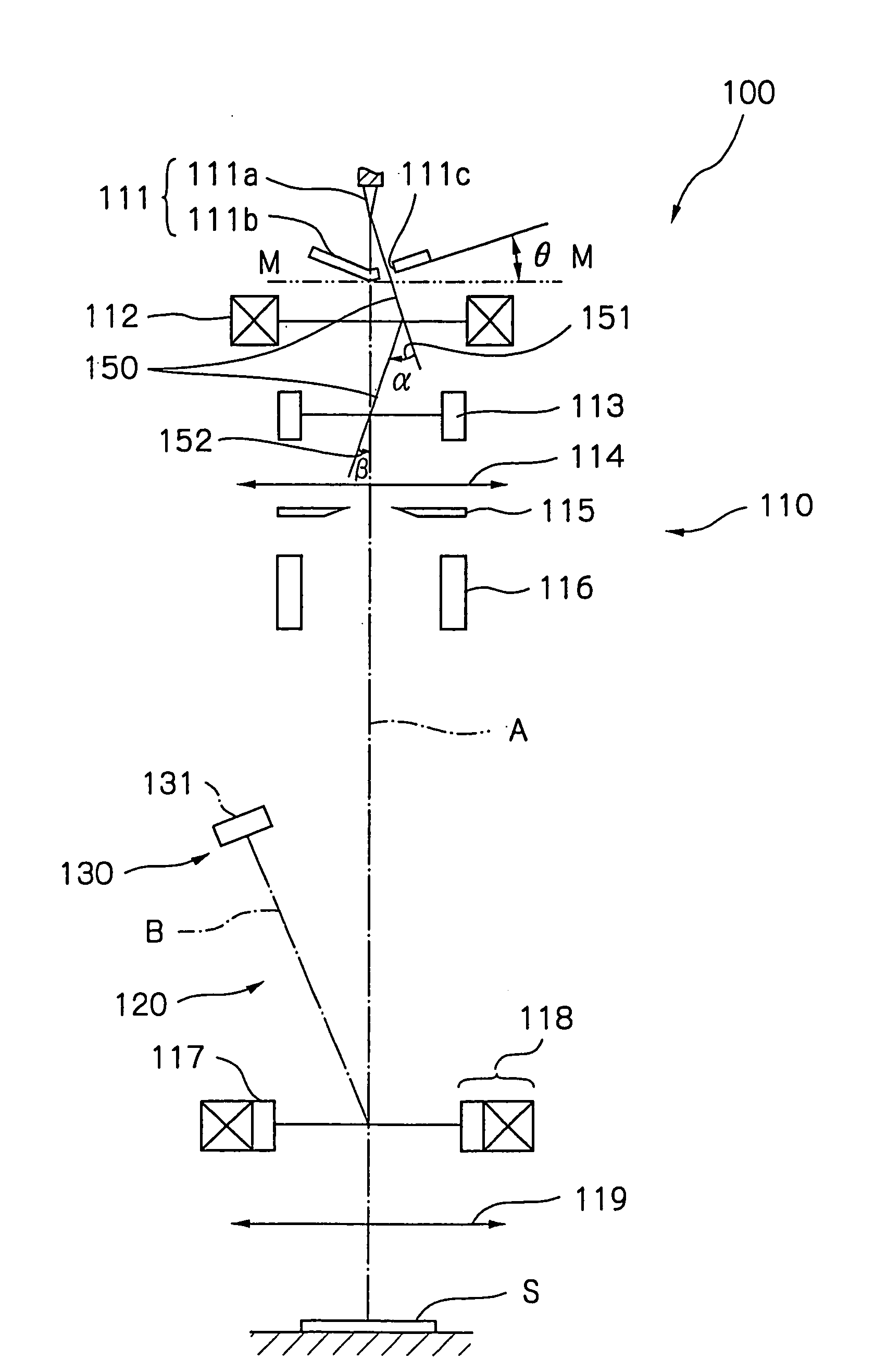 Electron beam apparatus and a device manufacturing method by using said electron beam apparatus