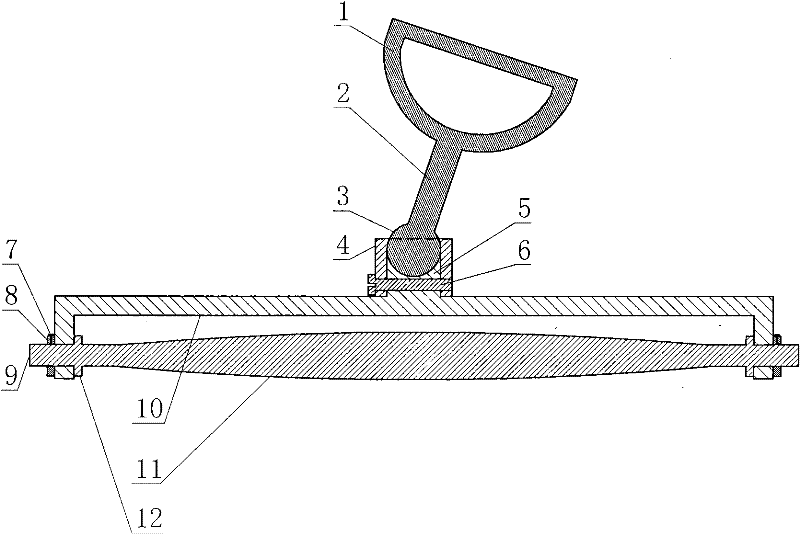 Handle-frame-type rolling pole