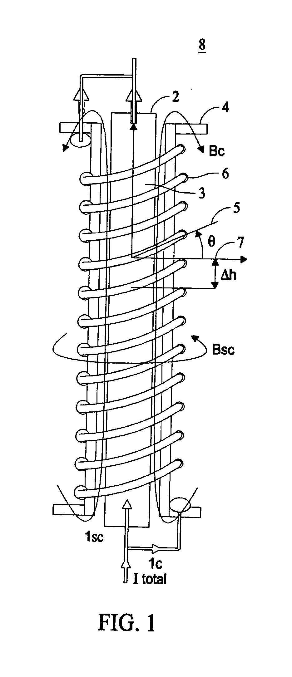 Superconducting FCL using a combined inducted magnetic field trigger and shunt coil