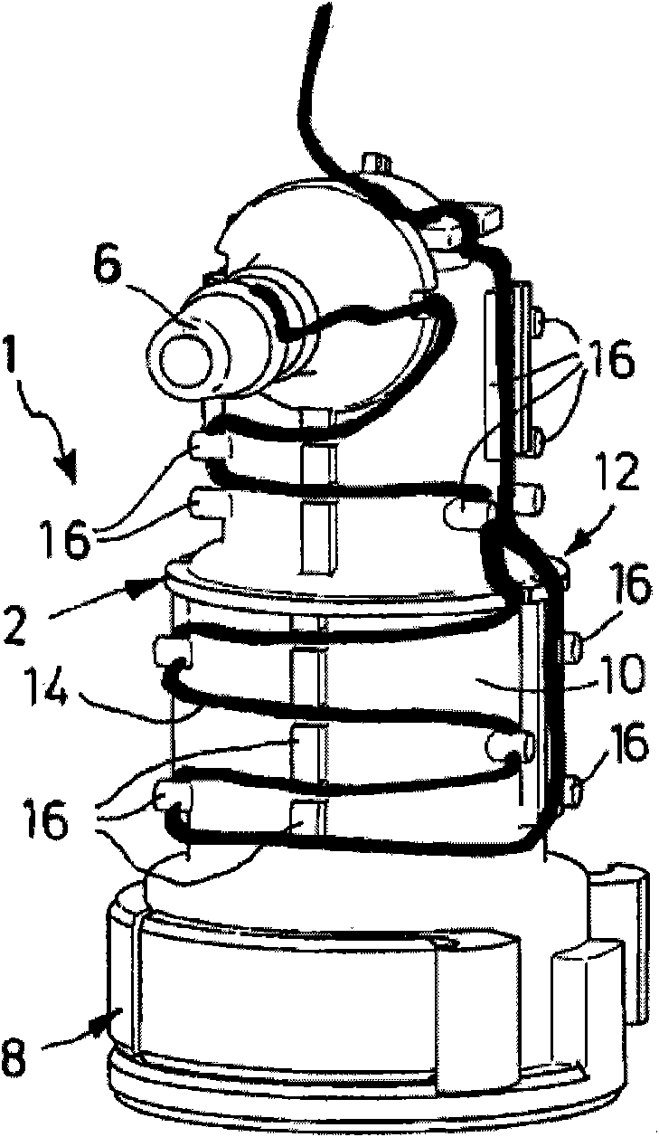 Line connector for media lines