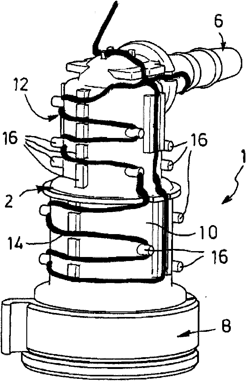 Line connector for media lines