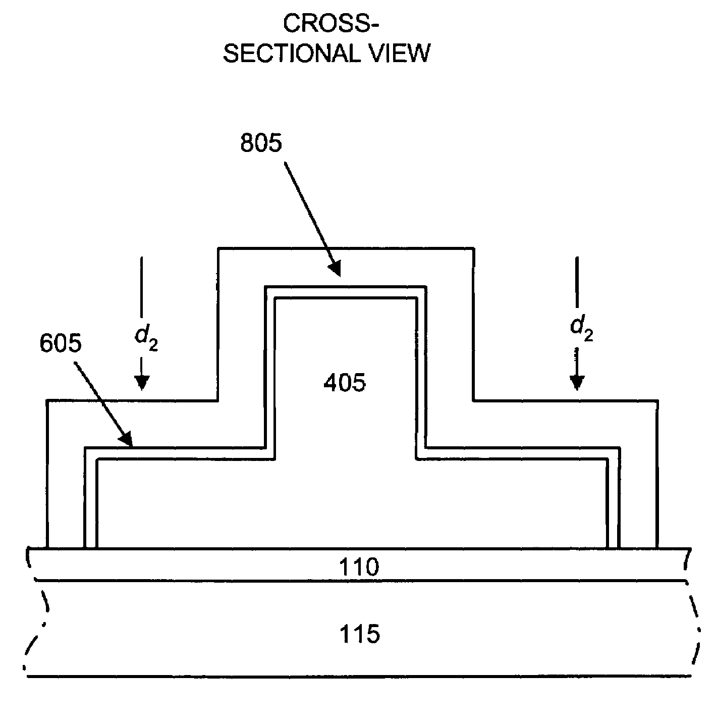 Reversed T-shaped FinFET