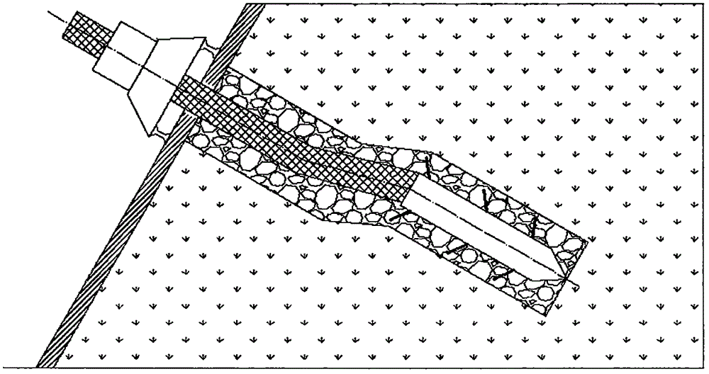 Geotechnical slope reinforcing device