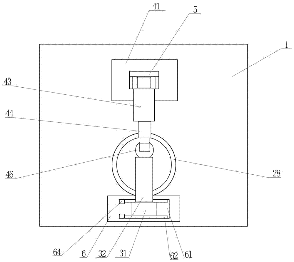 An adjustable glass column side slotting device