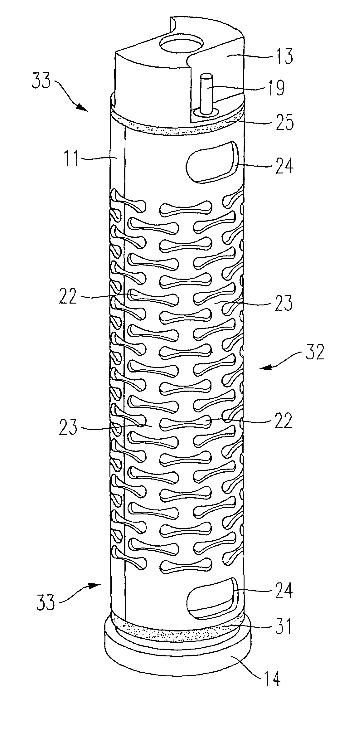 Tubular spring for actuator, and method for assembling the tubular spring